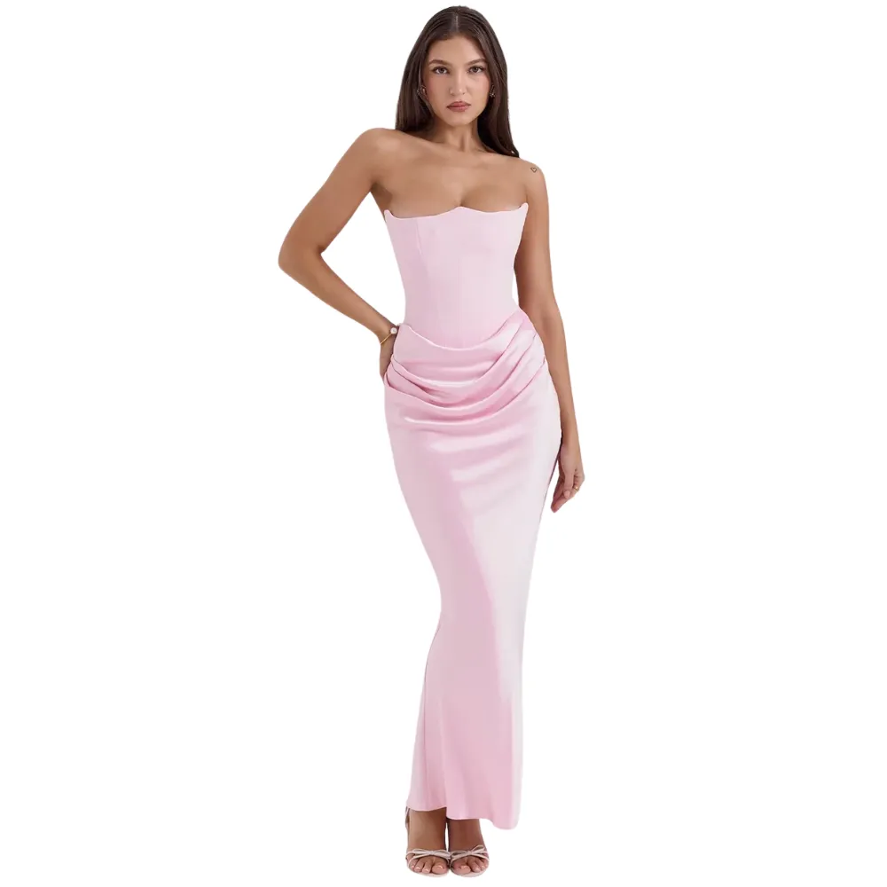Strapless Bodycon Midi Belle Dress