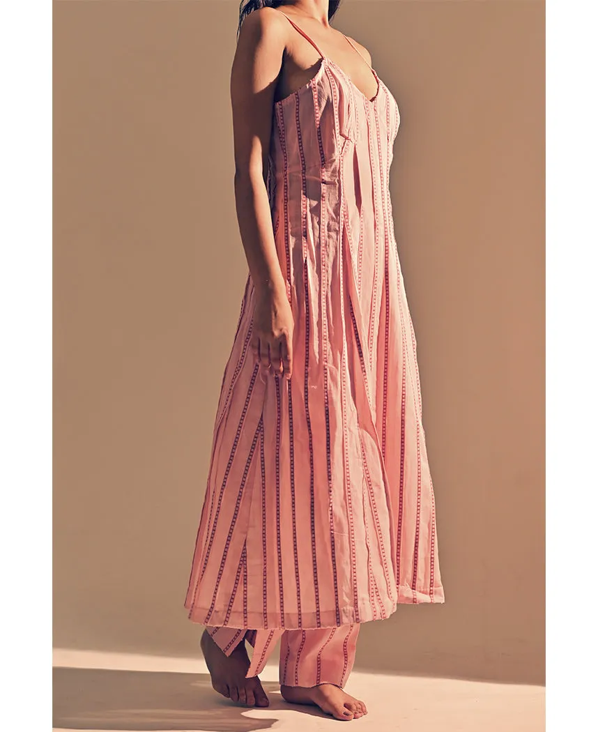 Taffiete Panelled Dress