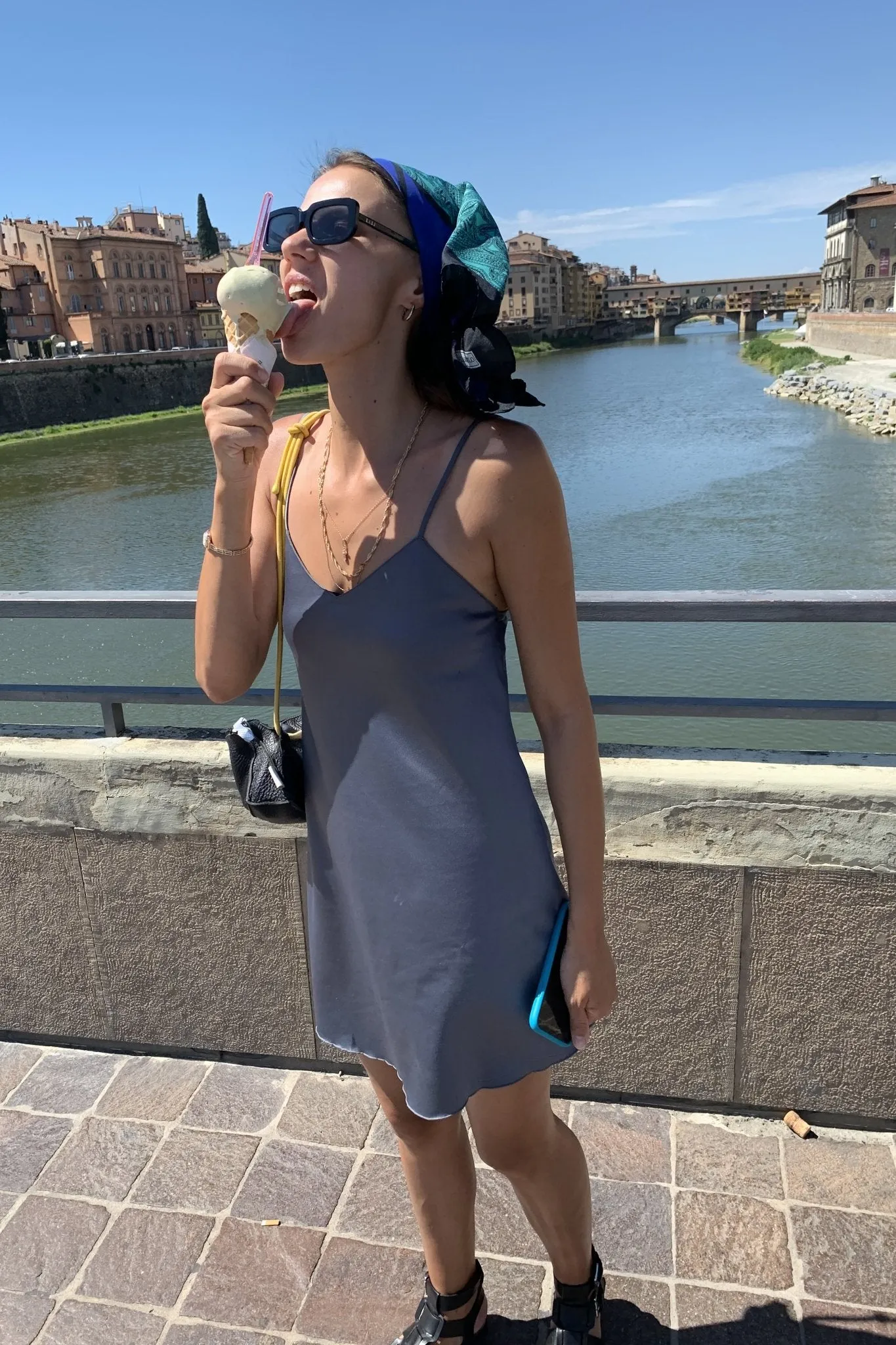 Upcycled Lavender Slip Dress