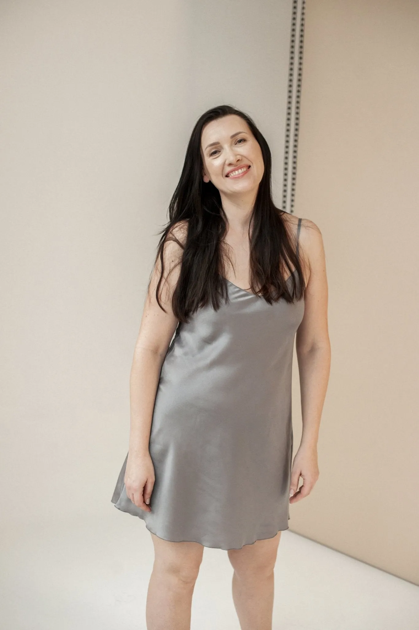 Upcycled Lavender Slip Dress