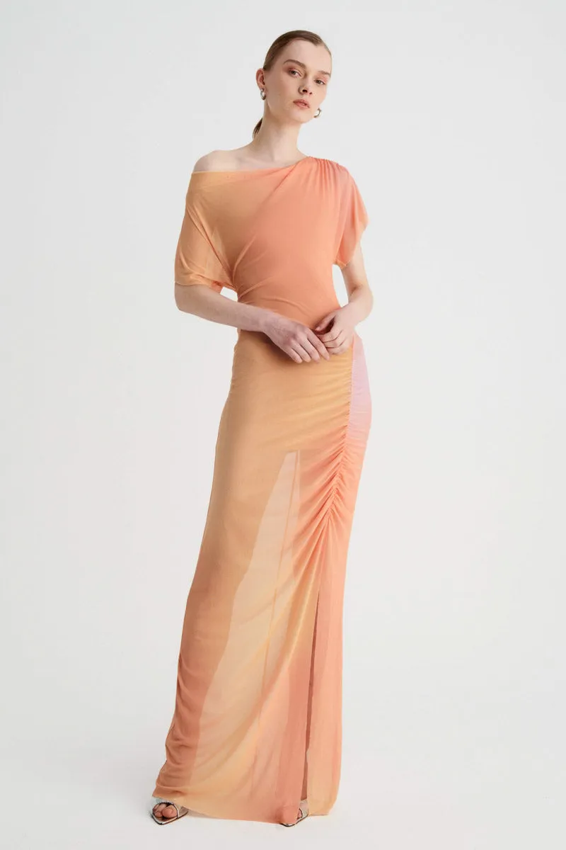 Venus Rouched Midi Dress