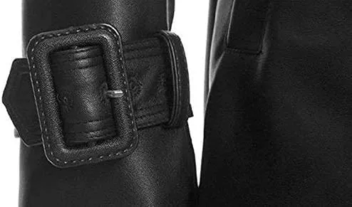 Womens Miracle Genuine Lambskin Leather Long Trench Coat